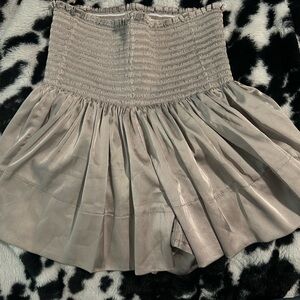 NATURAL LIFE Taupe Smocked Waist Circle Skirt